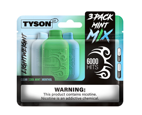 Tyson 2.0 Lightweight 6000 Puffs (3-Pack)