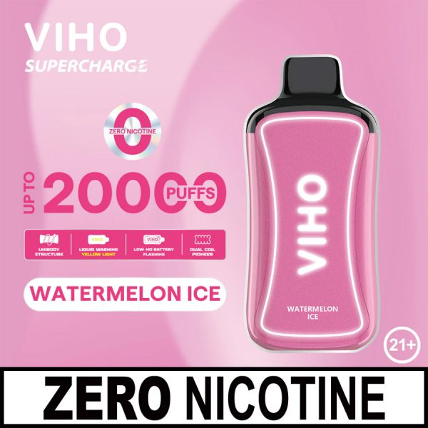 VIHO Supercharge 20,000 Puffs - Nicotine-Free (0%)