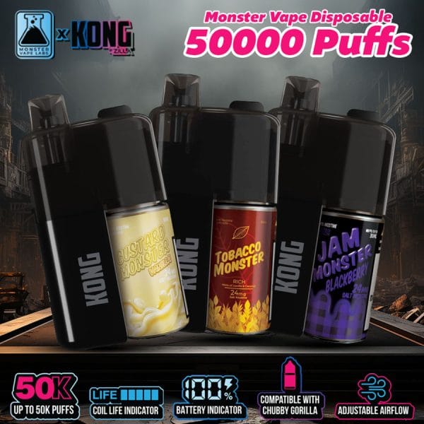Monster Vape Labs x KONG 50K Disposable (Squonk) - 50,000 Puffs - Image 2