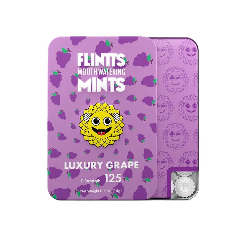 Flintts Mints - Luxury Grape - Dry Mouth Mint (F‑Strength 125)