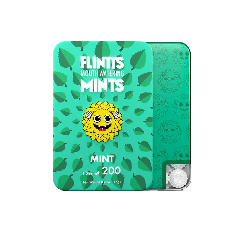 Flintts Mints - Mint - Dry Mouth Mint (F‑Strength 200)