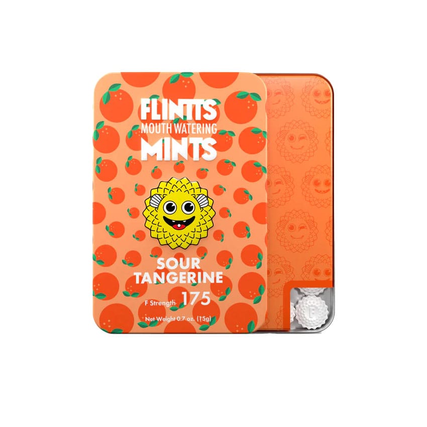 Flintts Mints - Sour Tangerine - Dry Mouth Mint (F‑Strength 175)