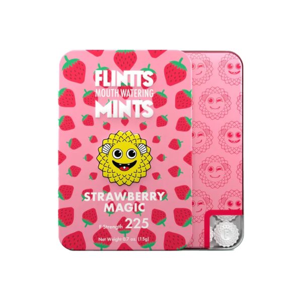 Flintts Mints - Strawberry Magic - Dry Mouth Mint (F‑Strength 225)