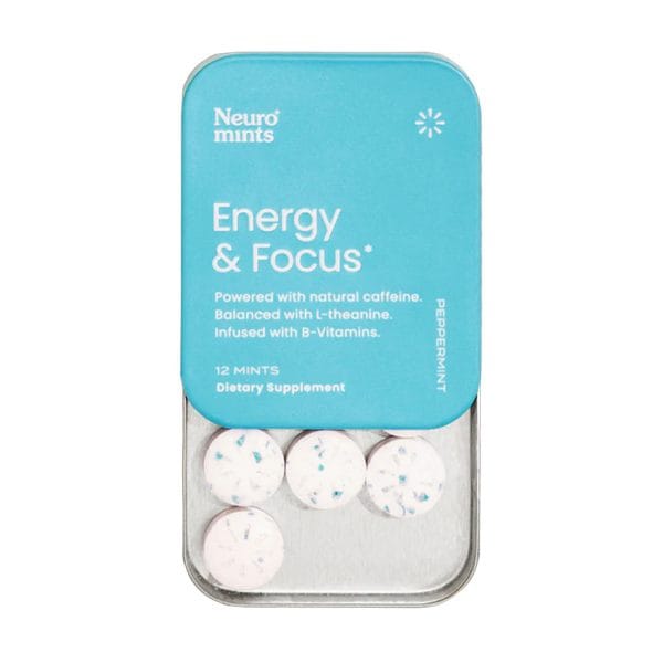 Neuro - Energy & Focus Peppermint Mints Tin (12 Ct)