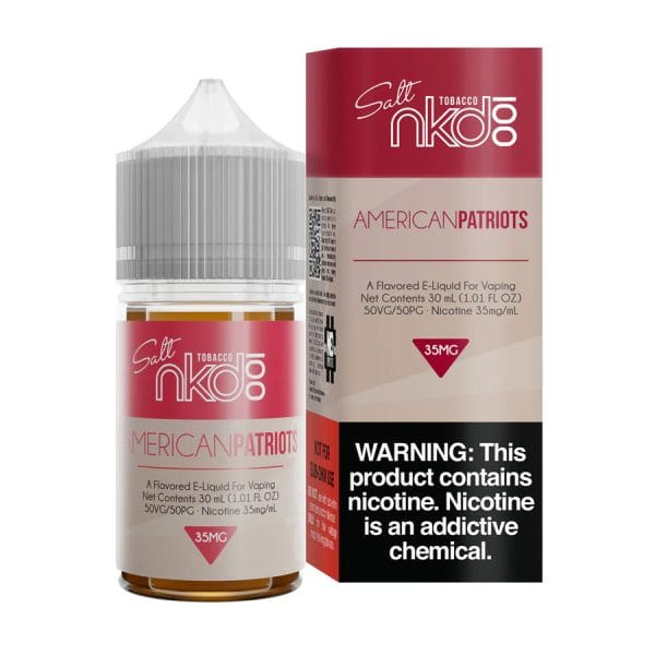 American Patriots - salt nicotine e-liquid by Naked 30ml