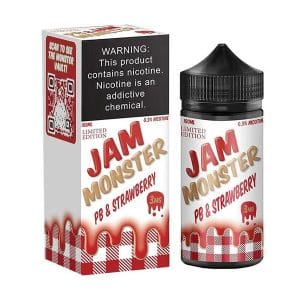 PB & Strawberry - freebase e-liquid by Jam Monster 100ml