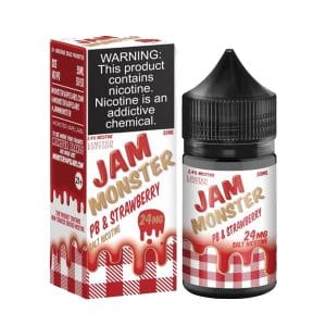 PB & Strawberry - salt nicotine e-liquid by Jam Monster 30ml