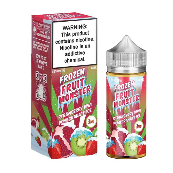Strawberry Kiwi Pomegranate Ice - freebase e-liquid by Frozen Fruit Monster 100ml