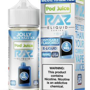 Jolly Blue Razz Ice - Freebase e-liquid by RAZ 100ml