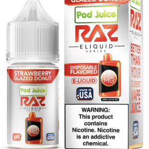 Strawberry Glazed Donut - Salt Nicotine e-liquid by RAZ 30ml