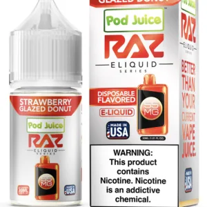 Strawberry Glazed Donut - Salt Nicotine e-liquid by RAZ 30ml