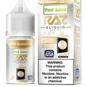 White Gummy Ice - Salt Nicotine e-liquid by RAZ 30ml