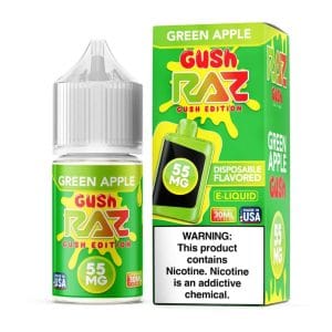 Green Apple Gush - Salt Nicotine e-liquid by RAZ 30ml